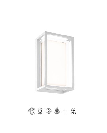 CHAMONIX * APLIQUE EXTERIOR BLANCO  LED IP65 - 9W - 3000K
